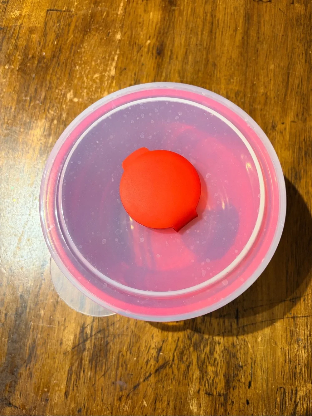 Pampered Chef Red Silicone Microwave Popcorn Maker